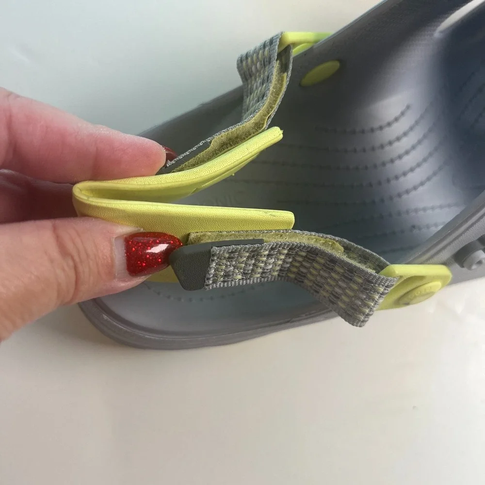 Crocs Men's Sandal Size 13 Grey All-Terrain Clogs Lightweight‎ Comfort Shoes